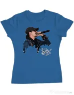 Tricou ADLER dama Adi Morosanu FAMILIA Albastru azuriu