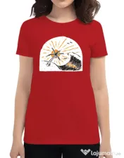Tricou ADLER dama Beauty wave Rosu