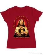 Tricou ADLER dama Club quarantine Rosu