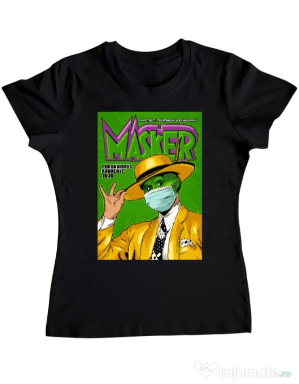 Tricou ADLER dama Masker Negru