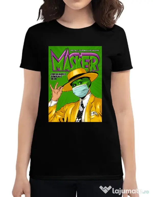 Tricou ADLER dama Masker Negru