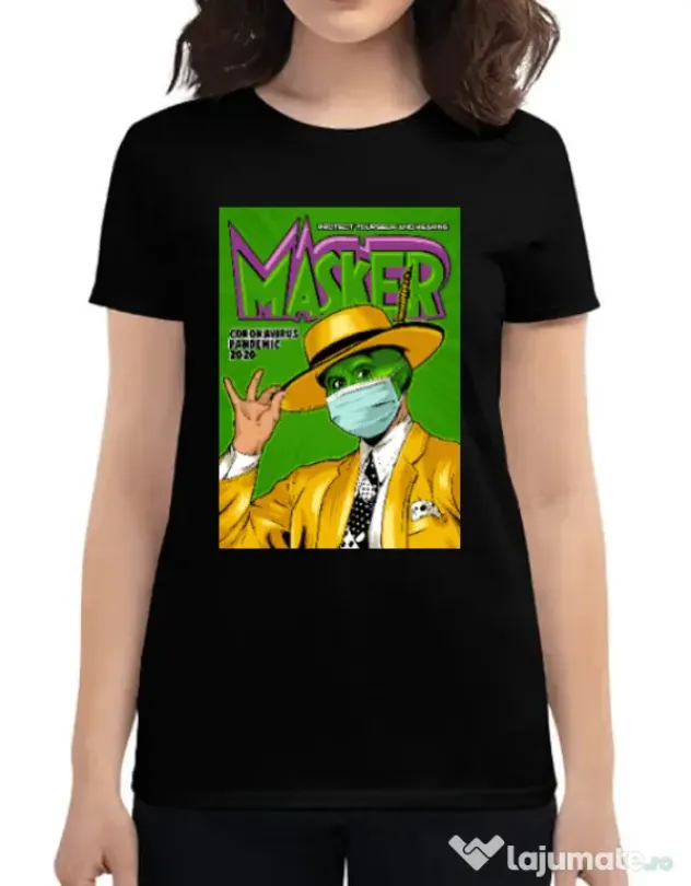 Tricou ADLER dama Masker Negru