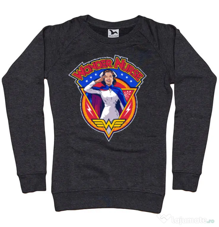 Bluza ADLER dama Wonder nurse Negru melanj