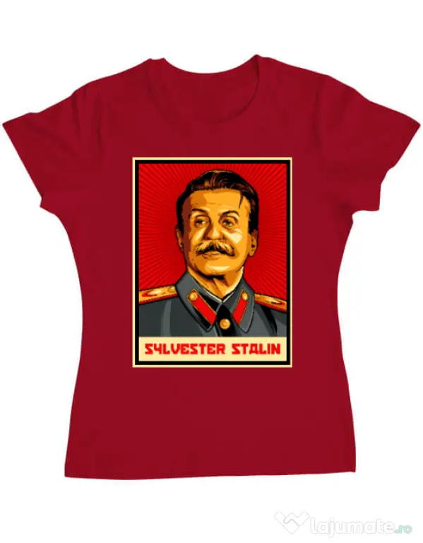 Tricou ADLER dama Sylvester Stalin Rosu