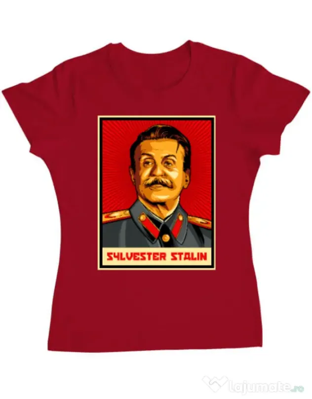 Tricou ADLER dama Sylvester Stalin Rosu