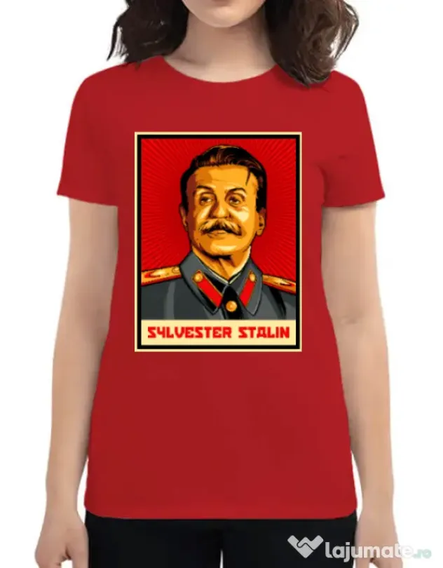 Tricou ADLER dama Sylvester Stalin Rosu