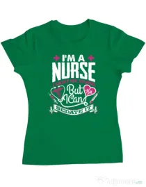 Tricou ADLER dama Can't fix stupid Verde mediu