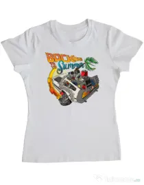 Tricou ADLER dama Back to summer Alb