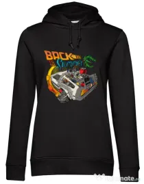 Hoodie dama cu gluga Back to summer Negru