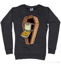 Bluza ADLER dama Horror pizza Negru melanj