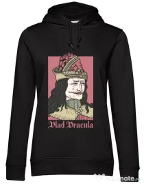 Hoodie dama cu gluga Vlad Dracula Negru