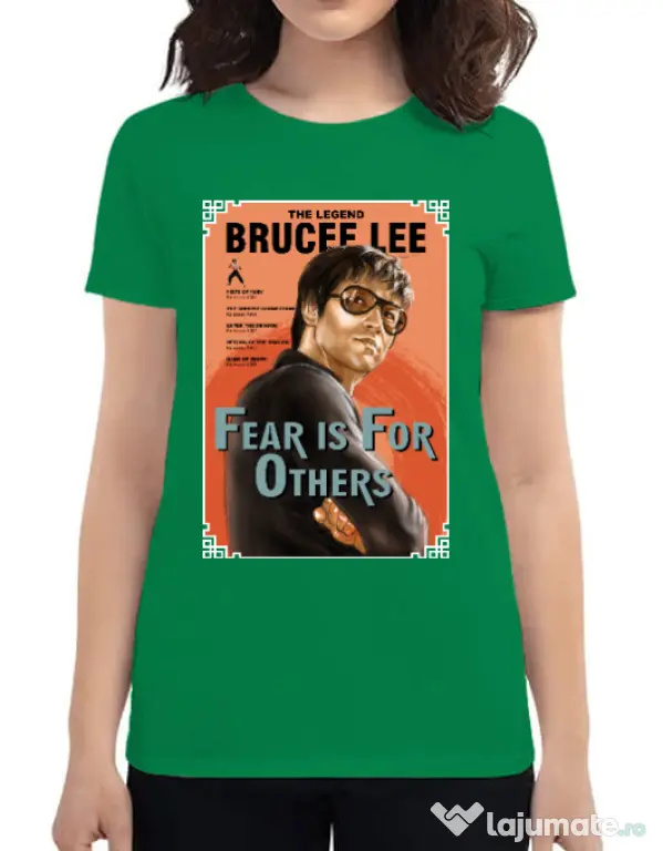 Tricou ADLER dama Fear is for others Verde mediu