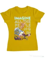 Tricou ADLER dama Imagine Galben