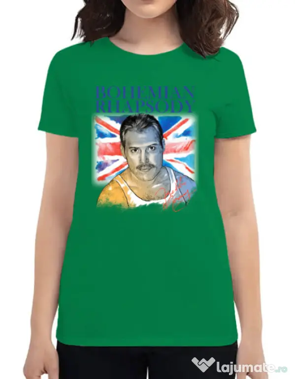 Tricou ADLER dama Bohemian Rhapsody Verde mediu