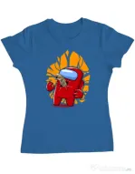 Tricou ADLER dama Baby born Albastru azuriu