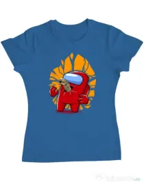 Tricou ADLER dama Baby born Albastru azuriu