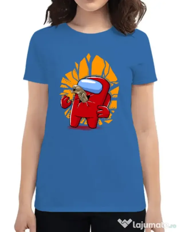 Tricou ADLER dama Baby born Albastru azuriu