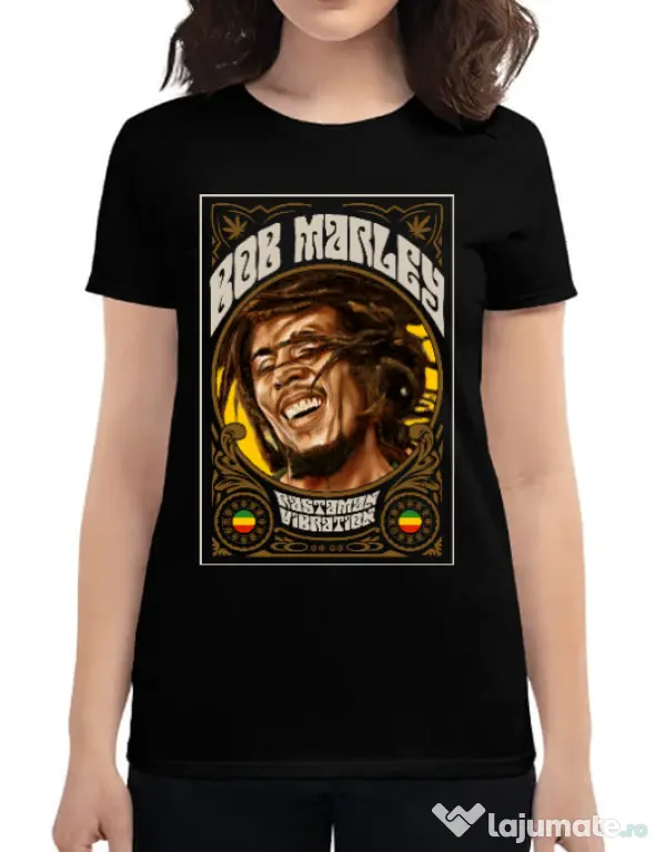 Tricou ADLER dama Rasta man Negru