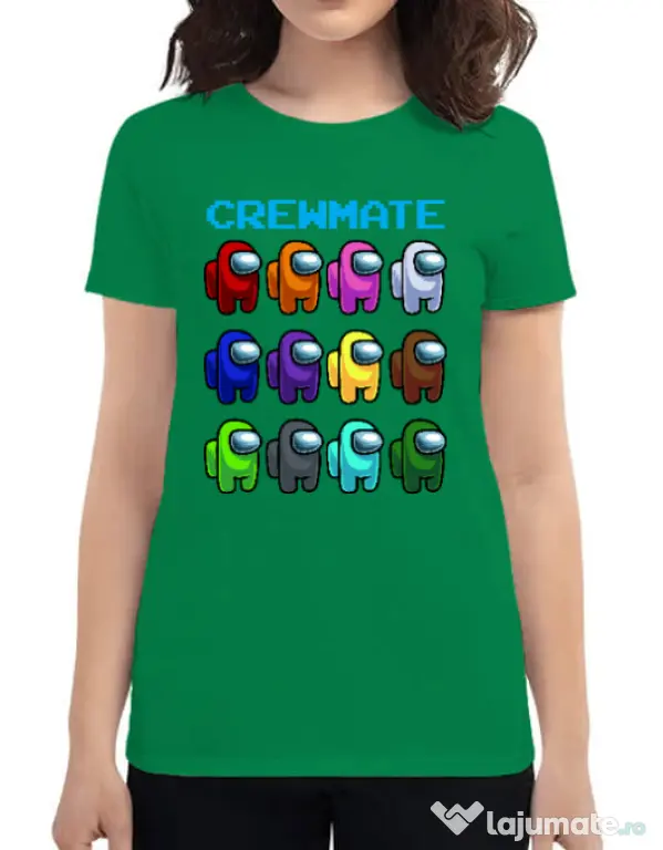 Tricou ADLER dama Crewmate Verde mediu