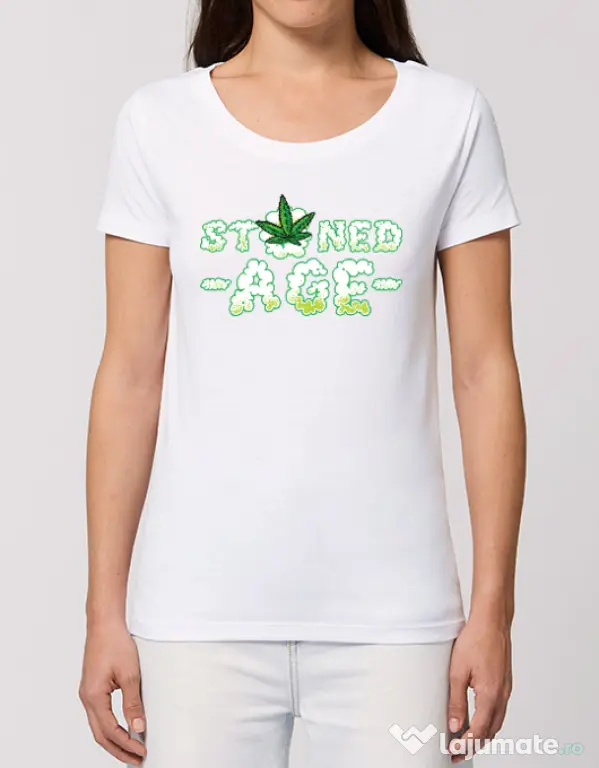 Tricou STANLEY STELLA dama Stoned age Alb