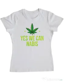 Tricou ADLER dama We can Alb