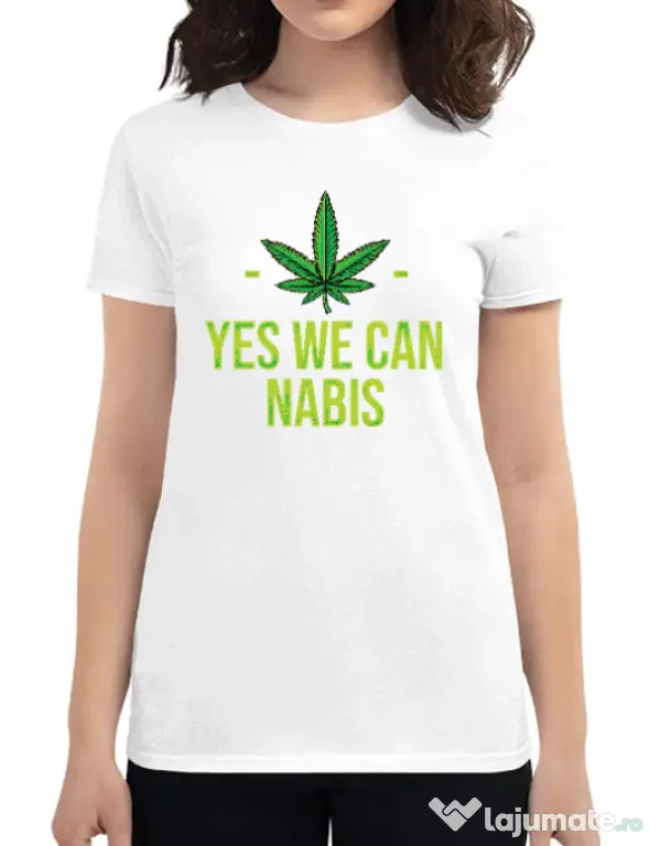 Tricou ADLER dama We can Alb