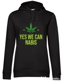 Hoodie dama cu gluga We can Negru