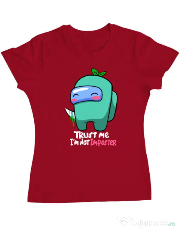 Tricou ADLER dama Trust me Rosu