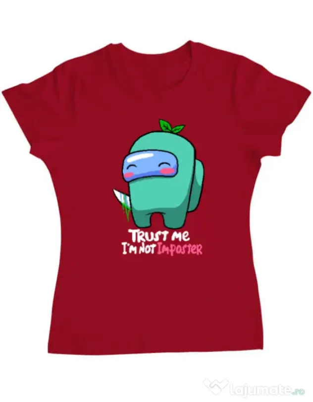 Tricou ADLER dama Trust me Rosu