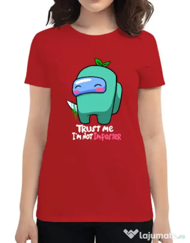 Tricou ADLER dama Trust me Rosu