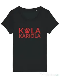 Tricou STANLEY STELLA dama Logo Kola Rosu Negru
