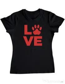 Tricou personalizat dama Love Kola Kariola Rosu Negru