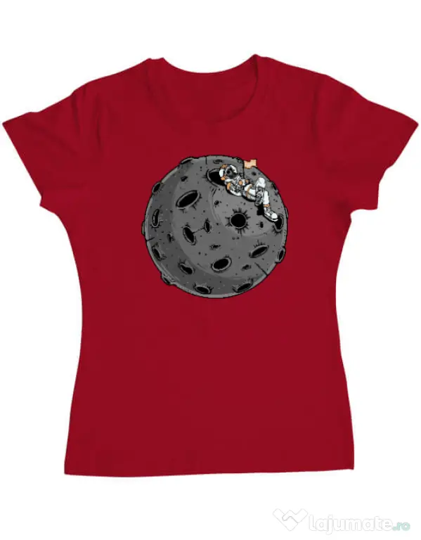 Tricou personalizat dama Chill Astronaut Rosu