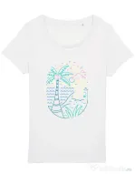 Tricou STANLEY STELLA dama Beach Neon Alb