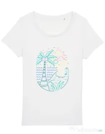 Tricou STANLEY STELLA dama Beach Neon Alb