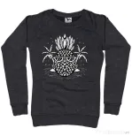 Bluza personalizata dama Pineapple Summer Negru melanj