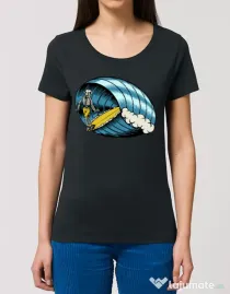 Tricou STANLEY STELLA dama Surf Nose Negru