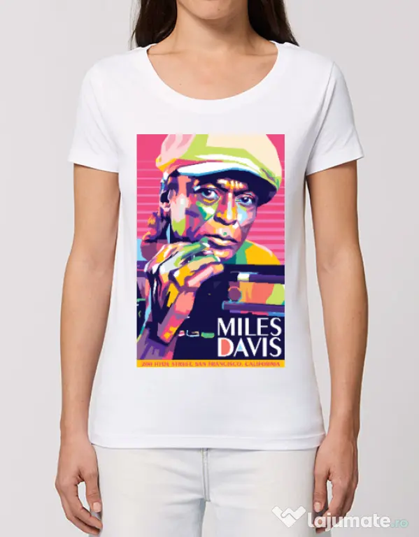 Tricou STANLEY STELLA dama Miles Davis Alb