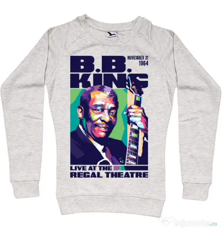 Bluza personalizata dama BB KING Migdala melanj