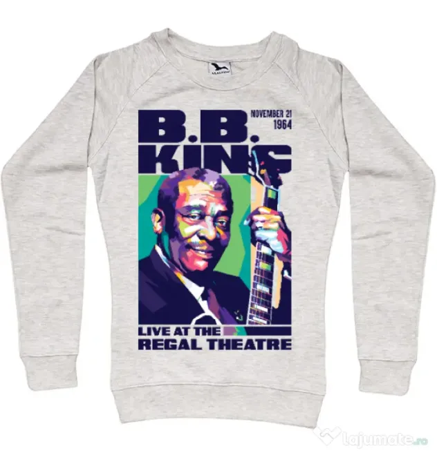 Bluza personalizata dama BB KING Migdala melanj