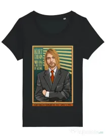 Tricou STANLEY STELLA dama Kurt Cobain Negru