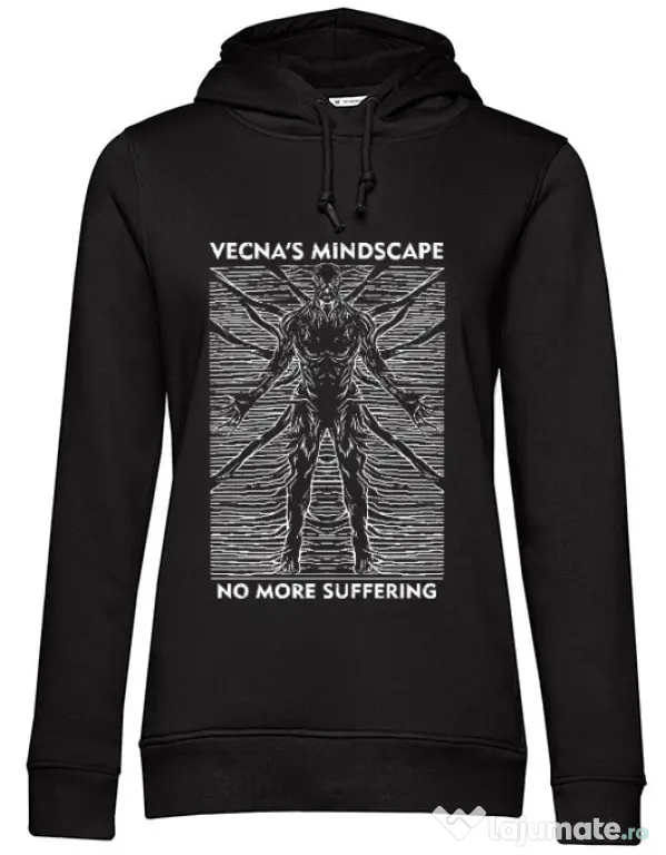 Hanorac dama cu gluga vecna's mindscape Negru