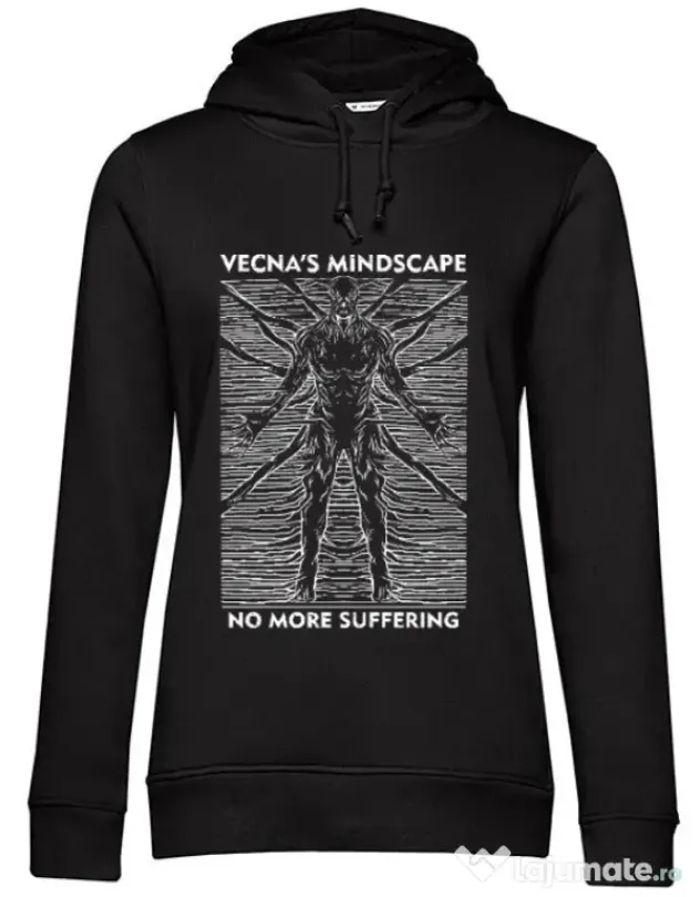 Hanorac dama cu gluga vecna's mindscape Negru
