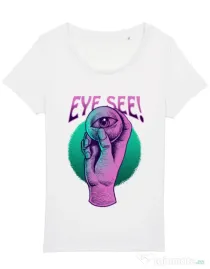 Tricou STANLEY STELLA dama EYE SEE Alb