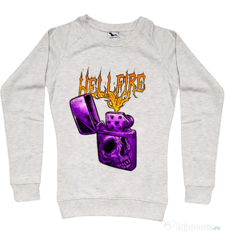 Bluza personalizata dama HELLFIRE Migdala melanj