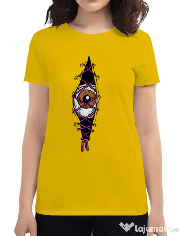Tricou personalizat dama INSIDE OF ME Galben