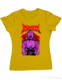 Tricou personalizat dama MADNESS Galben