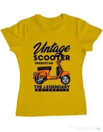 Tricou personalizat dama SCOOTER SPEEDSTAR Galben