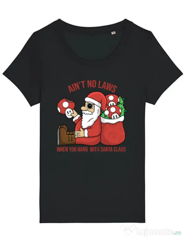 Tricou STANLEY STELLA dama Stoned Santa Negru