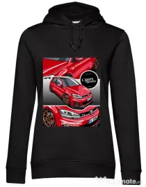 Hanorac dama cu gluga Izabela - MK7 GTD Negru